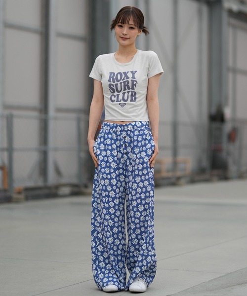 ROXY（ロキシー）の「ROXY/ロキシー 半袖 Tシャツ チビT 丈短め クロップド丈 RST261086（Tシャツ/カットソー・レディース・レッド/ホワイト/グレー・L/M）」の18枚目の写真