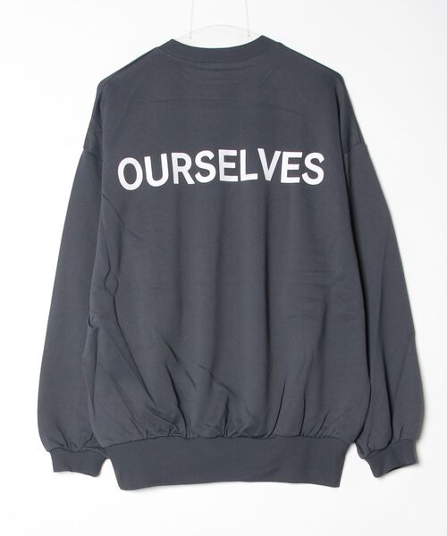 spiritoso(スピリトーゾ)の「OURSELVESプリントビッグスウェットトレーナー(スウェット・レディース・杢グレー/スミクロ/グリーン系その他・FREE)」の6枚目の写真