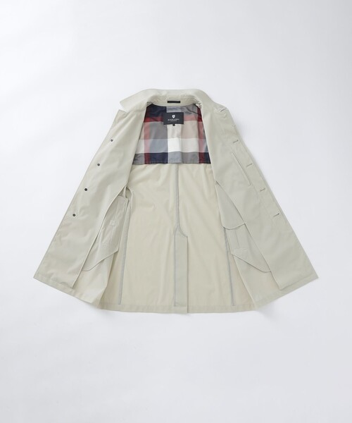 BLACK LABEL CRESTBRIDGE（ブラックレーベル・クレストブリッジ）の「AIRYPACKステンカラーコート（ステンカラーコート・メンズ・ベージュ系その他/ネイビー・M/L）」の14枚目の写真