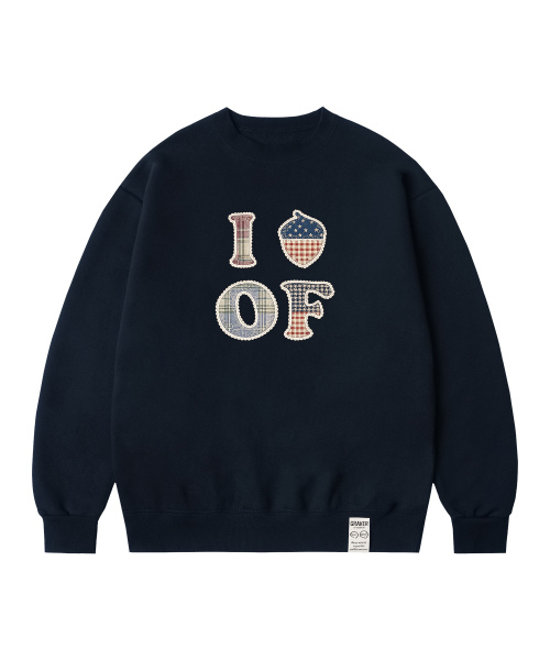 GRAVER（グレーバー）の「[ユニセックス]ACORN OF ロゴ スウェット_12カラー（スウェット・レディース・杢グレー/ブラック系その他3/ネイビー系2/グレー系その他2/グレー系その他3/ブラック系その他2/アイボリー系2/アイボリー系3/ネイビー系3/アイボリー/ブラック/ネイビー・MEDIUM/LARGE/SMALL）」の20枚目の写真