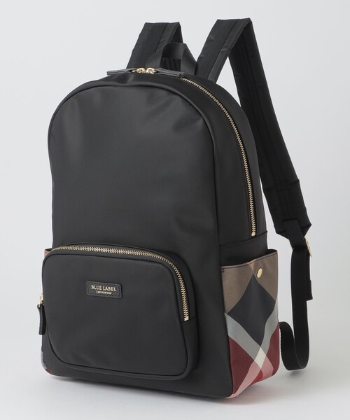 BLUE LABEL CRESTBRIDGE（ブルーレーベルクレストブリッジ）の「パーシャルクレストブリッジチェックナイロンバックパック（バックパック/リュック・レディース・ダークネイビー/ブラック・FREE）」の2枚目の写真