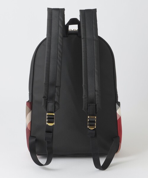BLUE LABEL CRESTBRIDGE（ブルーレーベルクレストブリッジ）の「パーシャルクレストブリッジチェックナイロンバックパック（バックパック/リュック・レディース・ダークネイビー/ブラック・FREE）」の5枚目の写真