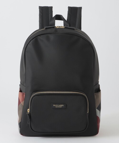 BLUE LABEL CRESTBRIDGE（ブルーレーベルクレストブリッジ）の「パーシャルクレストブリッジチェックナイロンバックパック（バックパック/リュック・レディース・ダークネイビー/ブラック・FREE）」の8枚目の写真
