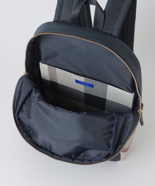 BLUE LABEL CRESTBRIDGE（ブルーレーベルクレストブリッジ）の「パーシャルクレストブリッジチェックナイロンバックパック（バックパック/リュック・レディース・ダークネイビー/ブラック・FREE）」の12枚目の写真