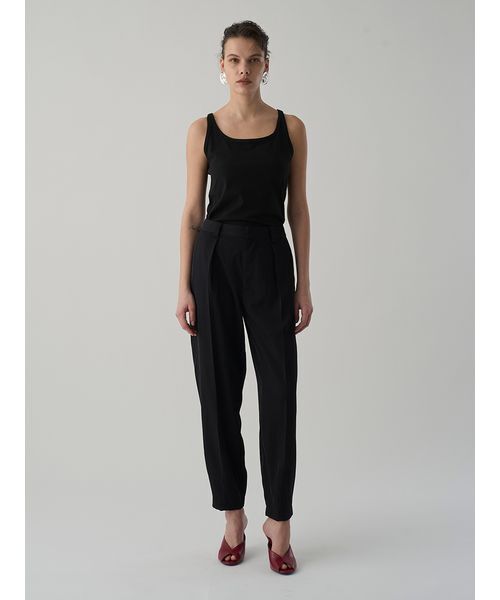 Henon.(ヘノン)の「ナローテーパードパンツ(その他パンツ・レディース・グレー/ブラック・38/36)」の18枚目の写真