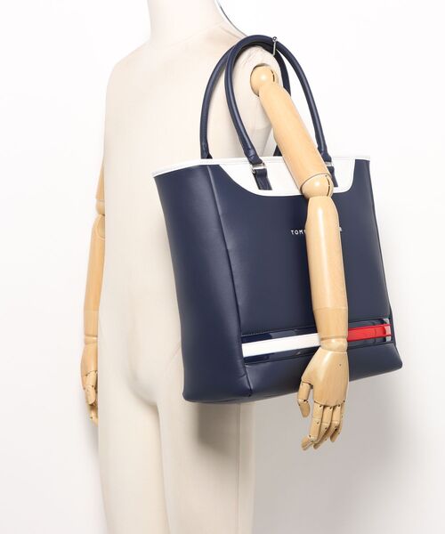 TOMMY HILFIGER GOLF（トミー ヒルフィガー ゴルフ）の「トートバッグ BASIC（トートバッグ・メンズ・ホワイト/ネイビー/ブラック・フリー）」の10枚目の写真