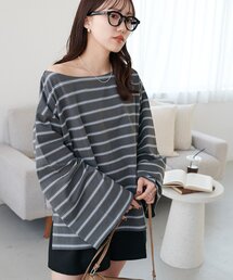2WAYワンショルボーダープルオーバー《WEB限定カラーあり》