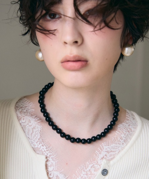 Trish（トリッシュ）の「ビッグコットンパールピアス（ピアス（両耳用）・レディース・ホワイト・FREE）」の3枚目の写真