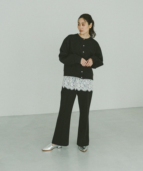 GLOBAL WORK（グローバルワーク）の「ダンボールボタンカーディガン/636099（カーディガン/ボレロ・レディース・ピンク系2/杢グレー/ブラック/グレイッシュベージュ・MEDIUM/LARGE）」の7枚目の写真