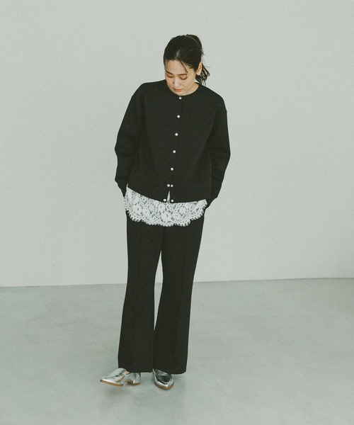 GLOBAL WORK（グローバルワーク）の「ダンボールボタンカーディガン/636099（カーディガン/ボレロ・レディース・ピンク系2/杢グレー/ブラック/グレイッシュベージュ・MEDIUM/LARGE）」の8枚目の写真