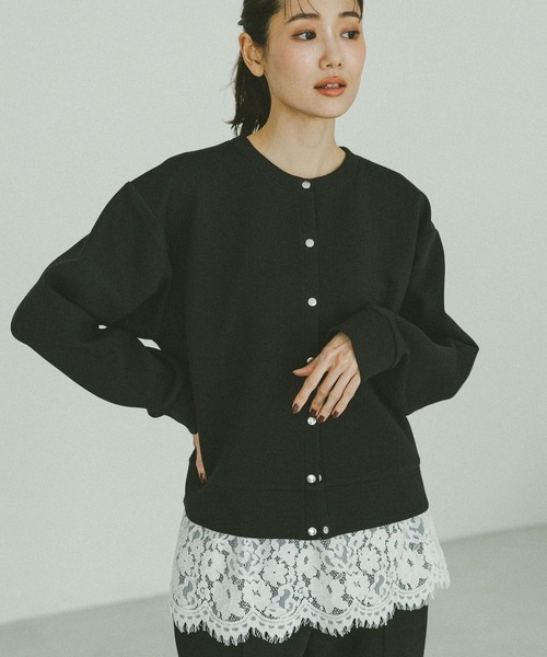 GLOBAL WORK（グローバルワーク）の「ダンボールボタンカーディガン/636099（カーディガン/ボレロ・レディース・ピンク系2/杢グレー/ブラック/グレイッシュベージュ・MEDIUM/LARGE）」の10枚目の写真