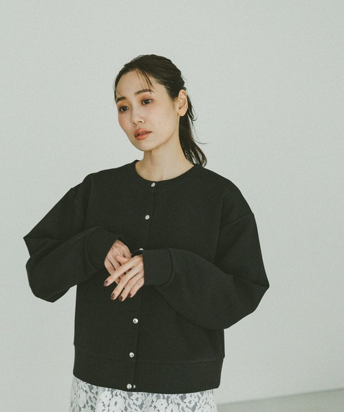 GLOBAL WORK（グローバルワーク）の「ダンボールボタンカーディガン/636099（カーディガン/ボレロ・レディース・ピンク系2/杢グレー/ブラック/グレイッシュベージュ・MEDIUM/LARGE）」の11枚目の写真