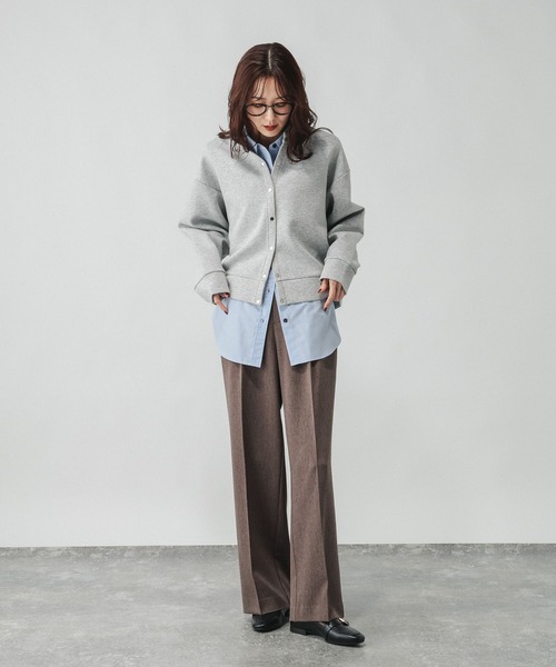 GLOBAL WORK（グローバルワーク）の「ダンボールボタンカーディガン/636099（カーディガン/ボレロ・レディース・ピンク系2/杢グレー/ブラック/グレイッシュベージュ・MEDIUM/LARGE）」の18枚目の写真