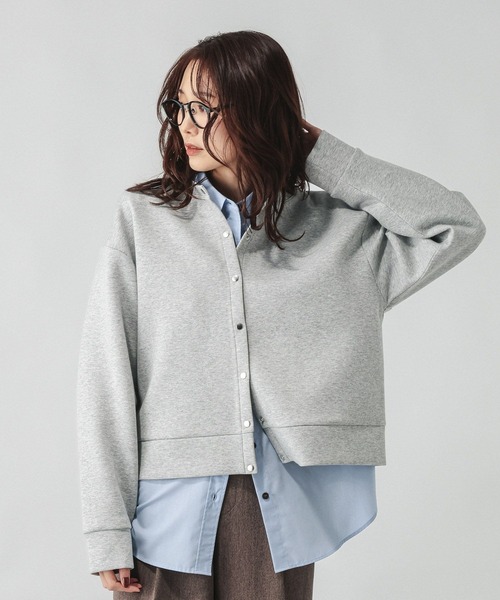 GLOBAL WORK（グローバルワーク）の「ダンボールボタンカーディガン/636099（カーディガン/ボレロ・レディース・ピンク系2/杢グレー/ブラック/グレイッシュベージュ・MEDIUM/LARGE）」の20枚目の写真