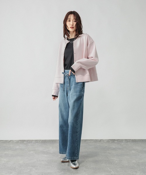 GLOBAL WORK（グローバルワーク）の「ダンボールボタンカーディガン/636099（カーディガン/ボレロ・レディース・ピンク系2/杢グレー/ブラック/グレイッシュベージュ・MEDIUM/LARGE）」の22枚目の写真