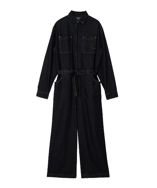 ELCHELE(エルチェレ)の「COMFY WORKER JUMPSUIT(つなぎ/オールインワン・レディース・インディゴブルー/コーラル・36/38)」の20枚目の写真