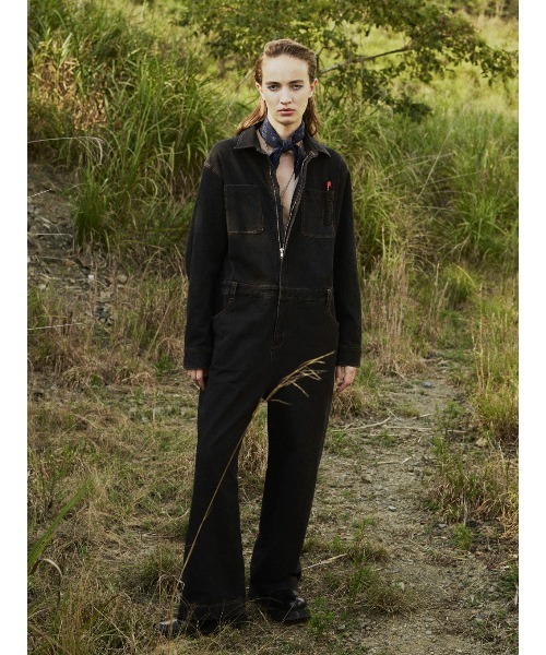 ELCHELE(エルチェレ)の「COMFY WORKER JUMPSUIT(つなぎ/オールインワン・レディース・インディゴブルー/コーラル・36/38)」の3枚目の写真