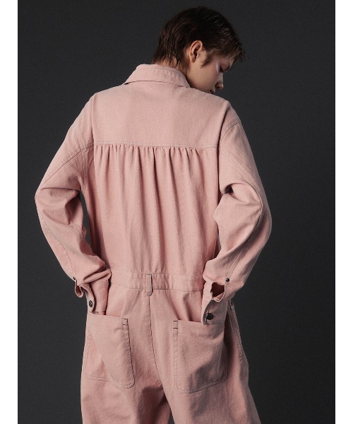 ELCHELE(エルチェレ)の「COMFY WORKER JUMPSUIT(つなぎ/オールインワン・レディース・インディゴブルー/コーラル・36/38)」の11枚目の写真
