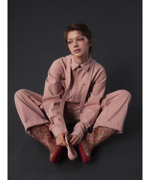ELCHELE(エルチェレ)の「COMFY WORKER JUMPSUIT(つなぎ/オールインワン・レディース・インディゴブルー/コーラル・36/38)」の13枚目の写真