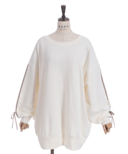 axes femme（アクシーズファム）の「袖ラインカットチュニック（チュニック・レディース・キナリ/ネイビー/グレー・FREE）」の15枚目の写真