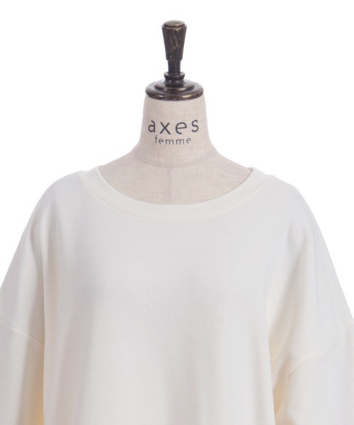 axes femme（アクシーズファム）の「袖ラインカットチュニック（チュニック・レディース・キナリ/ネイビー/グレー・FREE）」の18枚目の写真