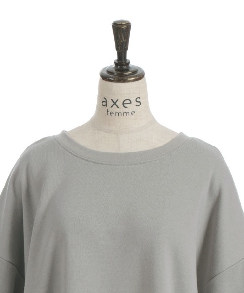 axes femme（アクシーズファム）の「袖ラインカットチュニック（チュニック・レディース・キナリ/ネイビー/グレー・FREE）」の5枚目の写真