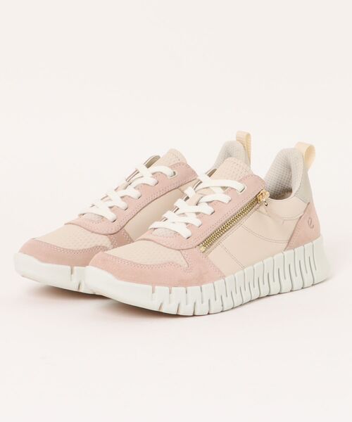 ECCO(エコー)の「ECCO 売れ筋モデル 歩きやすい GRUUV レディース 本革 サイドジップ(スニーカー・レディース・ローズ・37)」の1枚目の写真