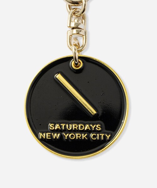Saturdays NYC（サタデーズ ニューヨークシティ ）の「SNYC Coin Keychain（キーホルダー・メンズ・ブラック/グリーン・FREE）」の3枚目の写真