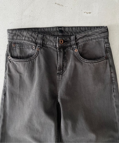 Fax Copy Express(ファックスコピーエクスプレス)の「FAX COPY EXPRESS Vintage washed brown-black 888(デニムパンツ・レディース・グレー・SMALL)」の11枚目の写真