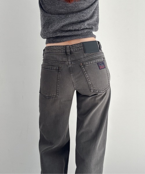 Fax Copy Express(ファックスコピーエクスプレス)の「FAX COPY EXPRESS Vintage washed brown-black 888(デニムパンツ・レディース・グレー・SMALL)」の9枚目の写真