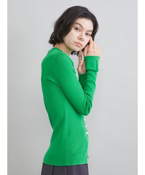 Mila Owen（ミラオーウェン）の「UVケアシアーリブニットカーディガン（カーディガン/ボレロ・レディース・ブラック/グレー/レッド/グリーン・1/0）」の17枚目の写真