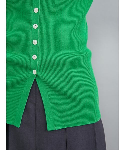 Mila Owen（ミラオーウェン）の「UVケアシアーリブニットカーディガン（カーディガン/ボレロ・レディース・ブラック/グレー/レッド/グリーン・1/0）」の21枚目の写真