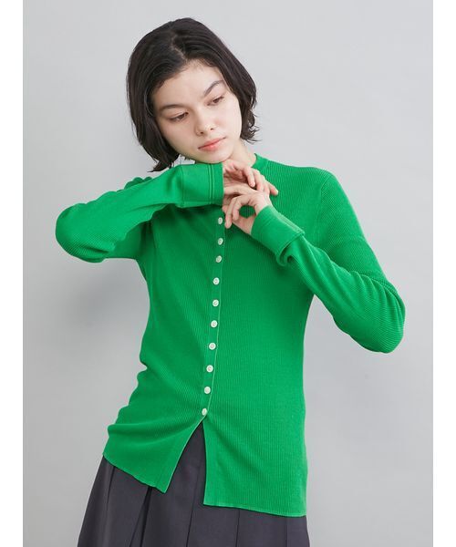 Mila Owen（ミラオーウェン）の「UVケアシアーリブニットカーディガン（カーディガン/ボレロ・レディース・ブラック/グレー/レッド/グリーン・1/0）」の22枚目の写真