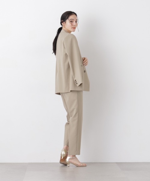 NANO universe(ナノユニバース)の「【GRACETEC】ライトファンクションイージーテーパードパンツ(セットアップ可)(スラックス・レディース・グレー/ベージュ/ネイビー・XS/S/M)」の17枚目の写真