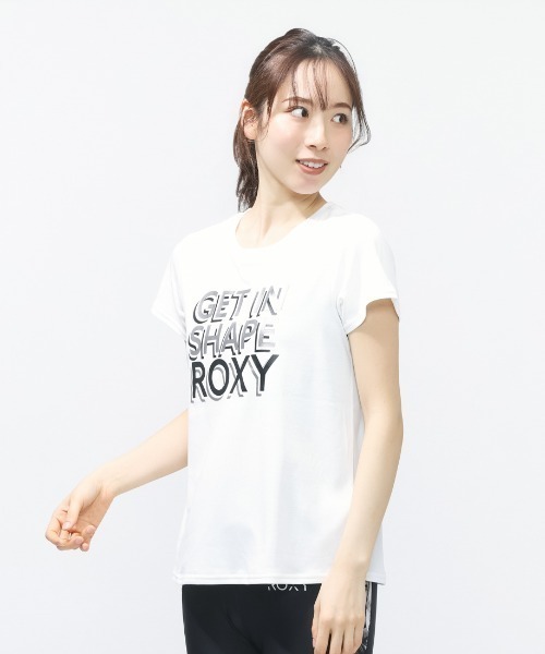 ROXY(ロキシー)の「ロキシー ROXY フィットネス 半袖Tシャツ(Tシャツ/カットソー・レディース・ピンク/チャコールグレー/ホワイト・L/M)」の2枚目の写真