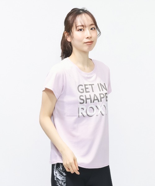 ROXY(ロキシー)の「ロキシー ROXY フィットネス 半袖Tシャツ(Tシャツ/カットソー・レディース・ピンク/チャコールグレー/ホワイト・L/M)」の3枚目の写真