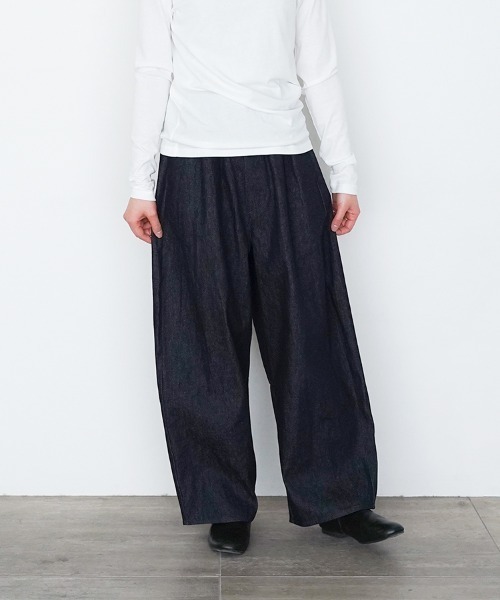 【新品】休日と詩　ホエールパンツ春夏　デニム ホエールパンツ“春夏”（その他パンツ）｜休日と詩（キュウジツトウタ