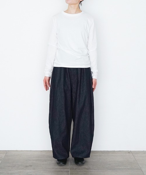 【新品】休日と詩　ホエールパンツ春夏　デニム ホエールパンツ“春夏”（その他パンツ）｜休日と詩（キュウジツトウタ