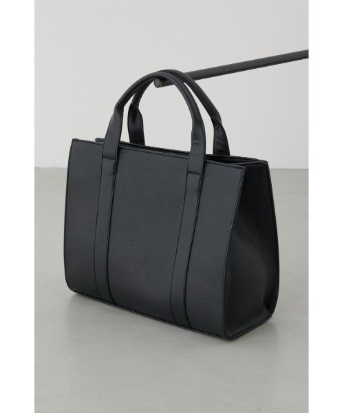 AZUL by moussy（アズールバイマウジー）の「合皮スクエアミドルバッグ（ハンドバッグ・メンズ・グレー/ブラック・FREE）」の7枚目の写真