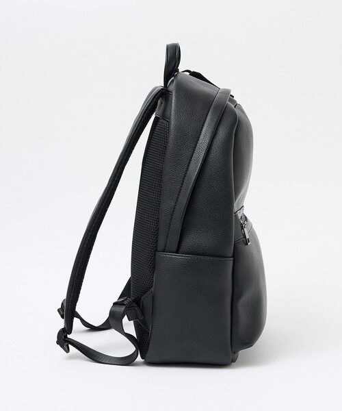 ABAHOUSE les essentiels（アバハウスレエッセンシャル アバハウス エッセンシャル）の「【ABAHOUSE　les essentiels】定番バックパック / スプリットレザー/シュリンク/リュック / 15.0インチPC対応 / A4サイズ対応（バックパック/リュック・メンズ・ネイビー/ブラック/グレー・フリー）」の4枚目の写真