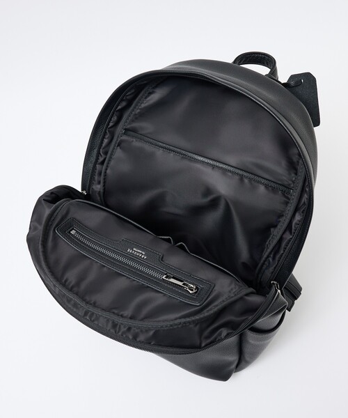 ABAHOUSE les essentiels（アバハウスレエッセンシャル アバハウス エッセンシャル）の「【ABAHOUSE　les essentiels】定番バックパック / スプリットレザー/シュリンク/リュック / 15.0インチPC対応 / A4サイズ対応（バックパック/リュック・メンズ・ネイビー/ブラック/グレー・フリー）」の9枚目の写真