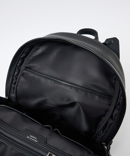 ABAHOUSE les essentiels（アバハウスレエッセンシャル アバハウス エッセンシャル）の「【ABAHOUSE　les essentiels】定番バックパック / スプリットレザー/シュリンク/リュック / 15.0インチPC対応 / A4サイズ対応（バックパック/リュック・メンズ・ネイビー/ブラック/グレー・フリー）」の10枚目の写真
