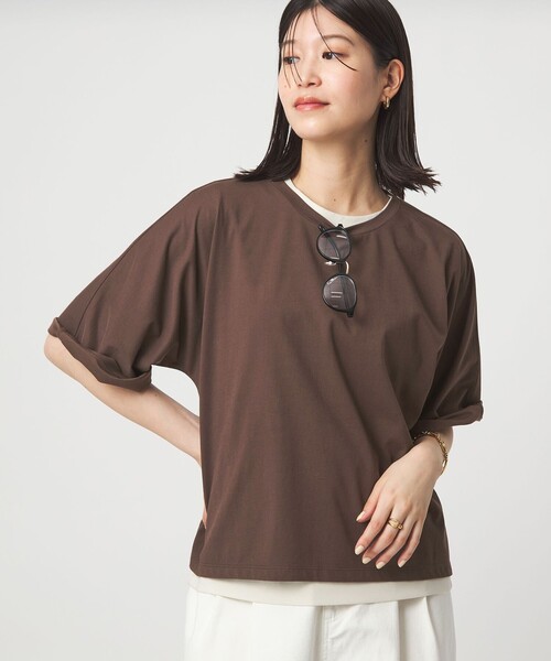 セール】【WEB限定】＜at ease＞ドルマン カットソー 接触冷感（T