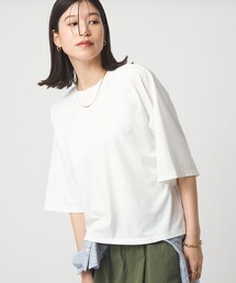 【WEB限定】<at ease>ドルマン カットソー 接触冷感