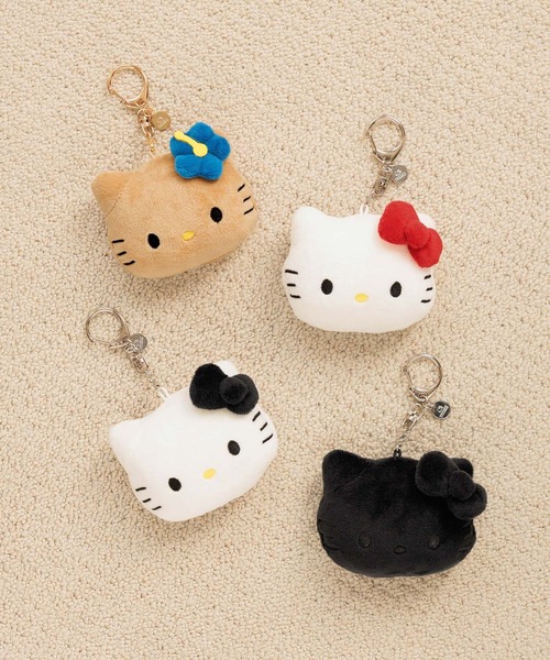 Me%(ミィパーセント)の「【HELLO KITTY】ぬいミラーキーチャーム 633293(キーホルダー・レディース・レッド/ゴールド/ブラック系その他/ブラック・FREE)」の5枚目の写真