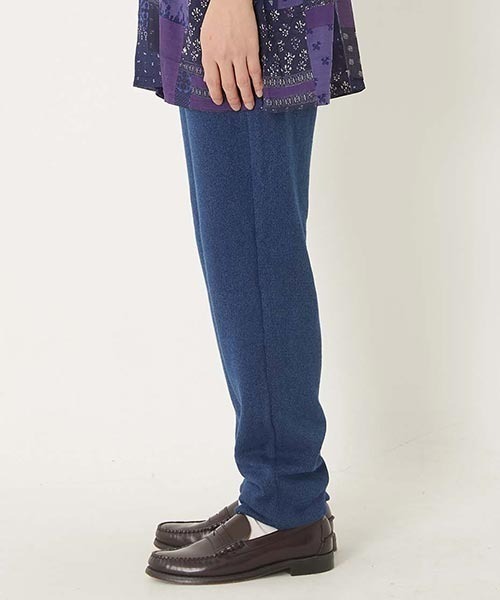 BLUE BLUE(ブルーブルー)の「インディゴダイ メランジ ジップニットパンツ(その他パンツ・メンズ・インディゴブルー・M/L/S)」の3枚目の写真