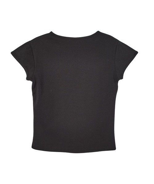 X-girl(エックスガール)の「GRUNGE HEART S/S BABY TEE(Tシャツ/カットソー・レディース・ブラック/ホワイト・S/M)」の6枚目の写真