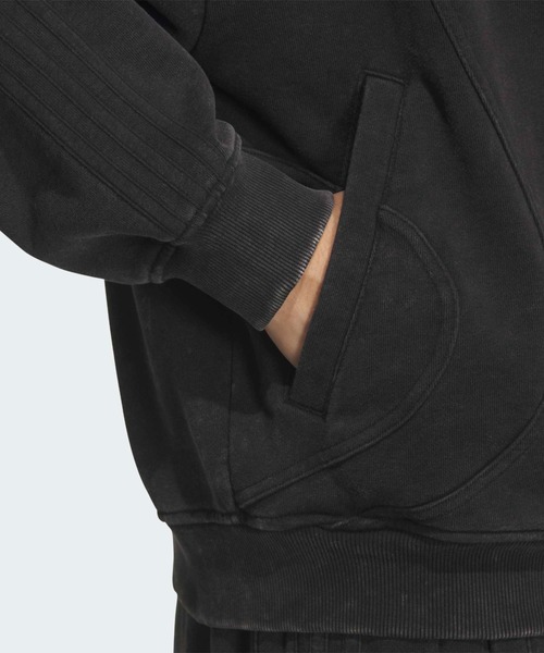 adidas(アディダス)の「adidas/アディダス TG FZ ダブルジップ ルーズフィットフレンチテリー ジップパーカー 2026年春夏(パーカー・メンズ・ブラック/グレー・S/M/L/XL)」の7枚目の写真