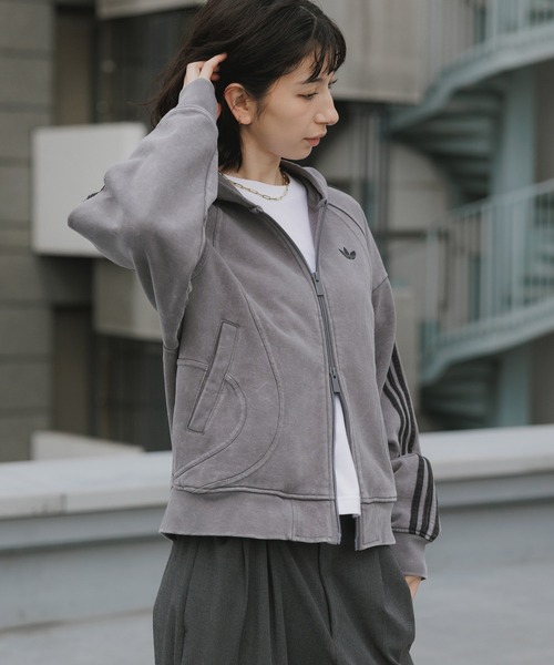 adidas(アディダス)の「adidas/アディダス TG FZ ダブルジップ ルーズフィットフレンチテリー ジップパーカー 2026年春夏(パーカー・メンズ・ブラック/グレー・S/M/L/XL)」の18枚目の写真