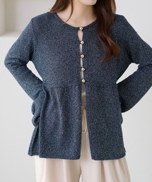 apres jour clair（アプレジュールクレア）の「【apres jour clair】スパンコールペプラムカーディガン（カーディガン/ボレロ）」